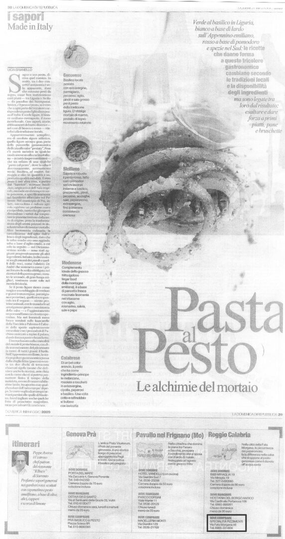 Pesto Calabrese (La domenica di Repubblica)