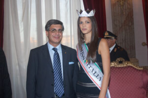 Nuccio Pizzimenti con Stefania Bivone, Miss Italia 2011